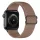 Apple Watch állítható rugalmas szövet óraszíj /barna/ 40/41 és 42mm