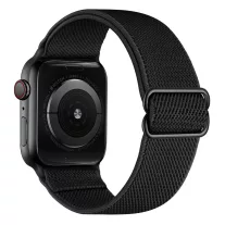   Apple Watch állítható rugalmas szövet óraszíj /fekete/ 40/41 és 42mm