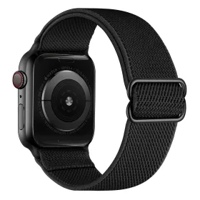   Apple Watch állítható rugalmas szövet óraszíj /fekete/ 40/41 és 42mm