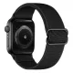 Apple Watch állítható rugalmas szövet óraszíj /fekete/ 40/41 és 42mm
