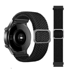   MYBANDZ Állítható elasztikus szövet óraszíj / fekete / 22mm