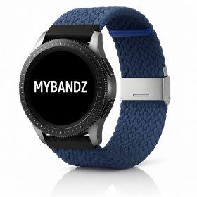 MYBANDZ Állítható fonott szövet óraszíj /kék/ 22mm