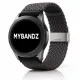 MYBANDZ Állítható fonott szövet óraszíj /szürke/ 22mm