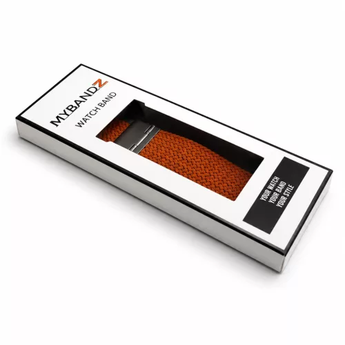 MYBANDZ Állítható fonott szövet óraszíj /barna/ 22mm