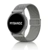 MYBANDZ Állítható elasztikus szövet óraszíj /szürke/ 22mm