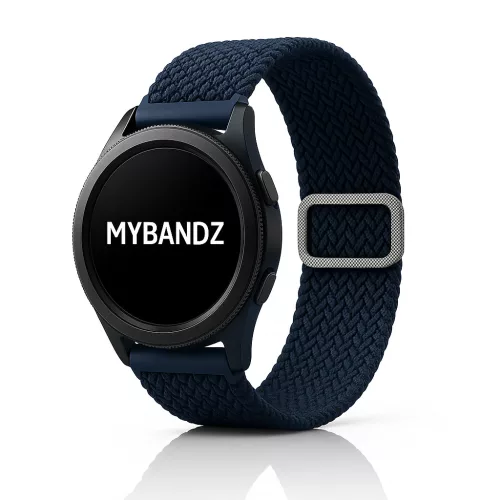 MYBANDZ Állítható elasztikus szövet óraszíj /kék/ 22mm