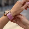 MYBANDZ Állítható elasztikus szövet óraszíj /púder/ 22mm