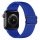 Apple Watch állítható rugalmas szövet óraszíj /kék/ 42/44/45/49 mm