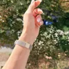 Xiaomi Smart Band 8/9/10 - Milánói mágneses fém óraszíj - pezsgőarany