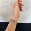 Xiaomi Smart Band 8/9/10 - Milánói mágneses fém óraszíj - pezsgőarany