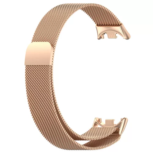 Xiaomi Smart Band 8/9/10 - Milánói mágneses fém óraszíj - rosegold