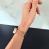 Xiaomi Smart Band 8/9/10 - Milánói mágneses fém óraszíj - rosegold