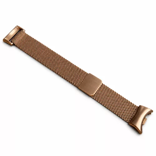 Xiaomi Smart Band 8/9/10 - Milánói mágneses fém óraszíj - rosegold