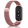 Xiaomi Smart Band 8/9/10 - Milánói mágneses fém óraszíj - pink-arany