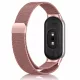 Xiaomi Smart Band 8/9/10 - Milánói mágneses fém óraszíj - pink-arany