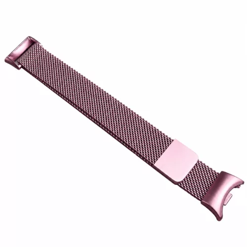 Xiaomi Smart Band 8/9/10 - Milánói mágneses fém óraszíj - pink-arany