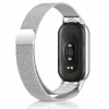 Xiaomi Smart Band 8/9/10 - Milánói mágneses fém óraszíj - ezüst