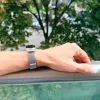 Xiaomi Smart Band 8/9/10 - Milánói mágneses fém óraszíj - ezüst