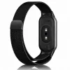 Xiaomi Smart Band 8/9/10 - Milánói mágneses fém óraszíj - fekete