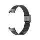 MYBANDZ Mi Band 8 - Csatos milánói fém óraszíj - fekete