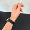Xiaomi Smart Band 8/9/10 - Csatos milánói fém óraszíj - fekete