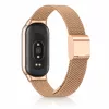 Xiaomi Smart Band 8/9/10 - Csatos milánói fém óraszíj - rosegold