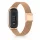 Xiaomi Smart Band 8/9/10 - Csatos milánói fém óraszíj - rosegold