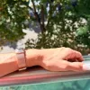 Xiaomi Smart Band 8/9/10 - Csatos milánói fém óraszíj - rosegold
