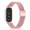 Xiaomi Smart Band 8/9/10 - Csatos milánói fém óraszíj - pink-arany