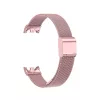 Xiaomi Smart Band 8/9/10 - Csatos milánói fém óraszíj - pink-arany