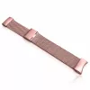 Xiaomi Smart Band 8/9/10 - Csatos milánói fém óraszíj - pink-arany