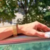 Xiaomi Smart Band 8/9/10 - Csatos milánói fém óraszíj - arany