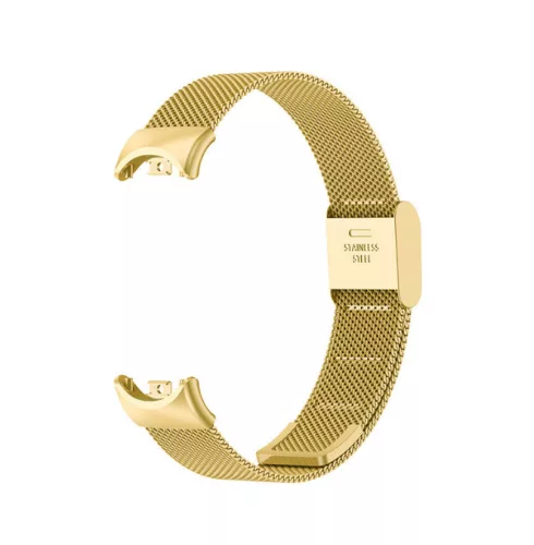 Xiaomi Smart Band 8/9/10 - Csatos milánói fém óraszíj - arany