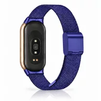   Xiaomi Smart Band 8/9/10 - Csatos milánói fém óraszíj - sötétkék