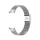MYBANDZ Mi Band 8 - Csatos milánói fém óraszíj - ezüst