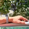 Xiaomi Smart Band 8/9/10 - Csatos milánói fém óraszíj - ezüst