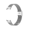 Xiaomi Smart Band 8/9/10 - Csatos milánói fém óraszíj - ezüst