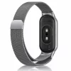 Xiaomi Smart Band 8/9/10 - Milánói mágneses fém óraszíj - antracit szürke