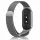 Xiaomi Smart Band 8/9/10 - Milánói mágneses fém óraszíj - antracit szürke