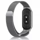 Xiaomi Smart Band 8/9/10 - Milánói mágneses fém óraszíj - antracit szürke