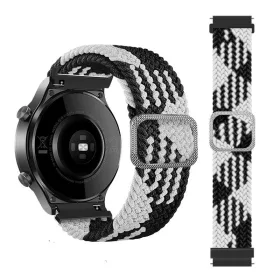   MYBANDZ Állítható elasztikus szövet óraszíj /fekete-fehér/ 20mm