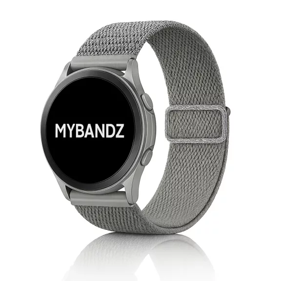 MYBANDZ Állítható elasztikus szövet óraszíj /szürke/ 20mm