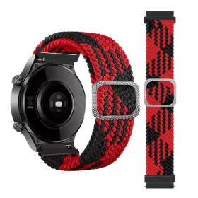   MYBANDZ Állítható elasztikus szövet óraszíj /fekete-piros/ 20mm