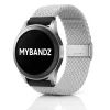 MYBANDZ Állítható fonott szövet óraszíj /világos szürke/ 20mm