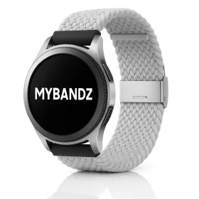   MYBANDZ Állítható fonott szövet óraszíj /világos szürke/ 20mm