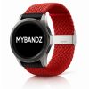 MYBANDZ Állítható fonott szövet óraszíj /piros/ 22mm