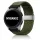 MYBANDZ Állítható fonott szövet óraszíj /zöld/ 20mm