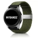 MYBANDZ Állítható fonott szövet óraszíj /zöld/ 20mm
