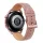 MYBANDZ Elegáns bézs-rózsaszín bőróraszíj rosegold csattal / 22mm