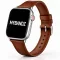 Apple Watch vékony bőróraszíj /barna/ - ezüst csattal 40/41 és 42mm